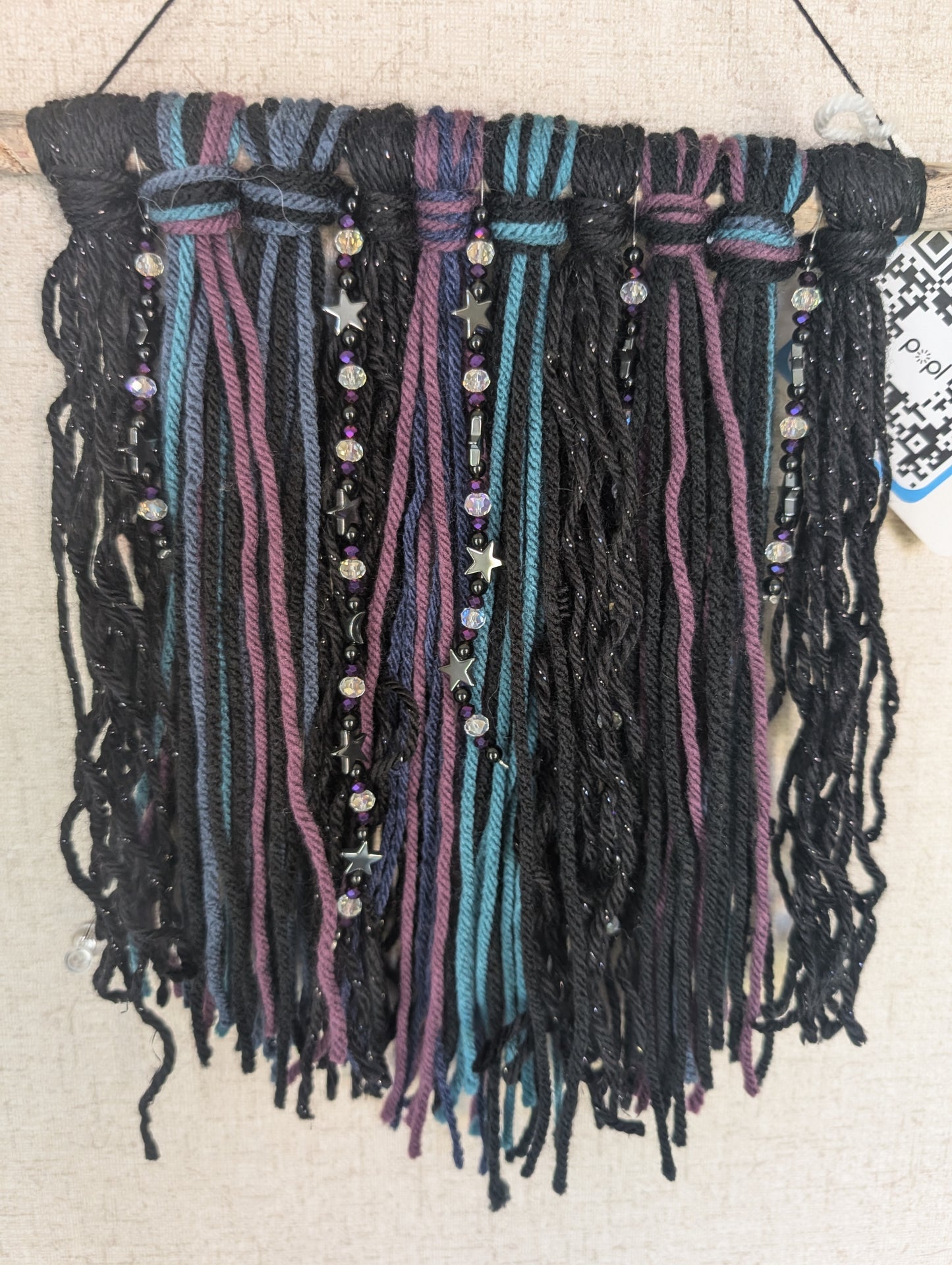 Galaxy Inspired Small Wall Hanging 9.5" W 10.5" L