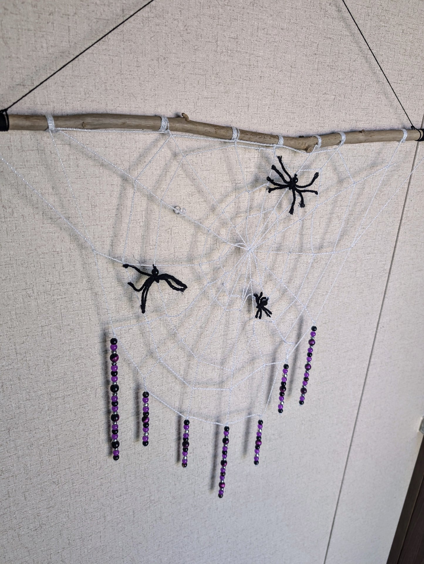 Spider Web Custom Yarn Wall Hanging 28" W 22" L