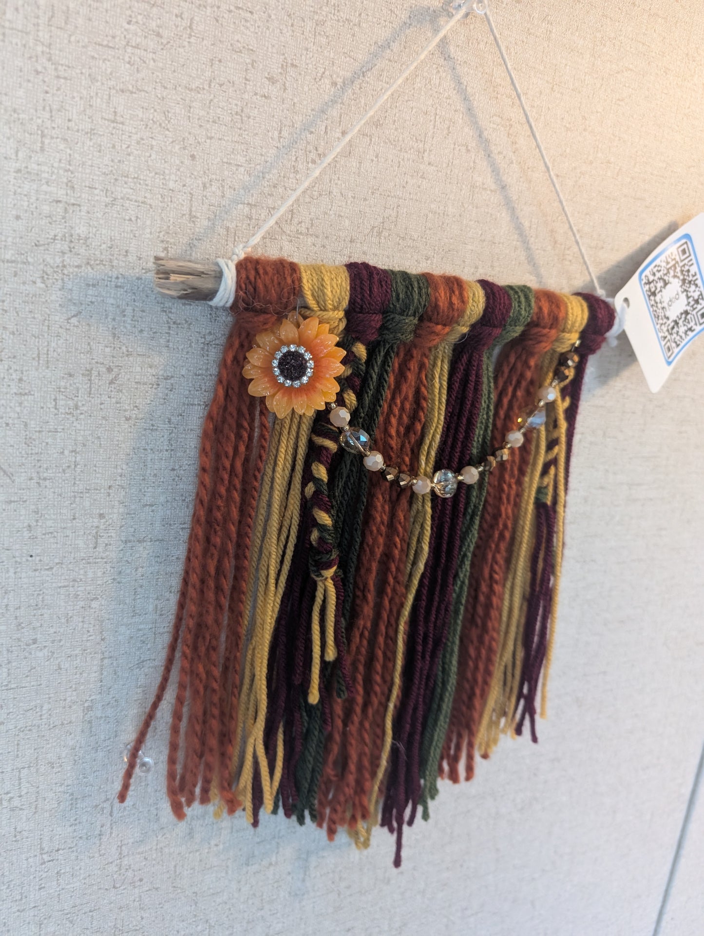 Fall Inspired Small Wall Hanging 10" W 11" L