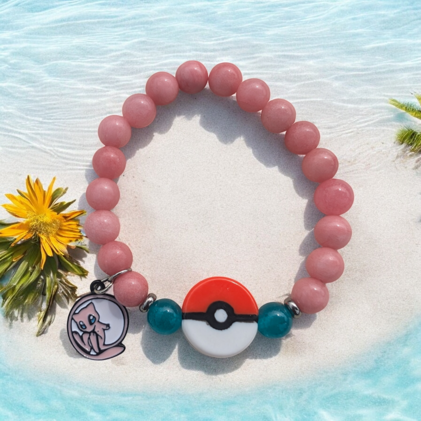 Poke-Mon Inspired Stone Bracelet (8mm)