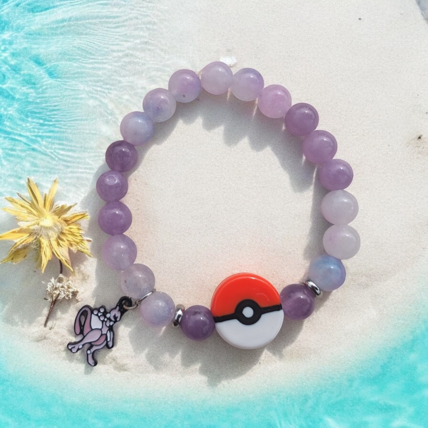 Poke-Mon Inspired Stone Bracelet (8mm)