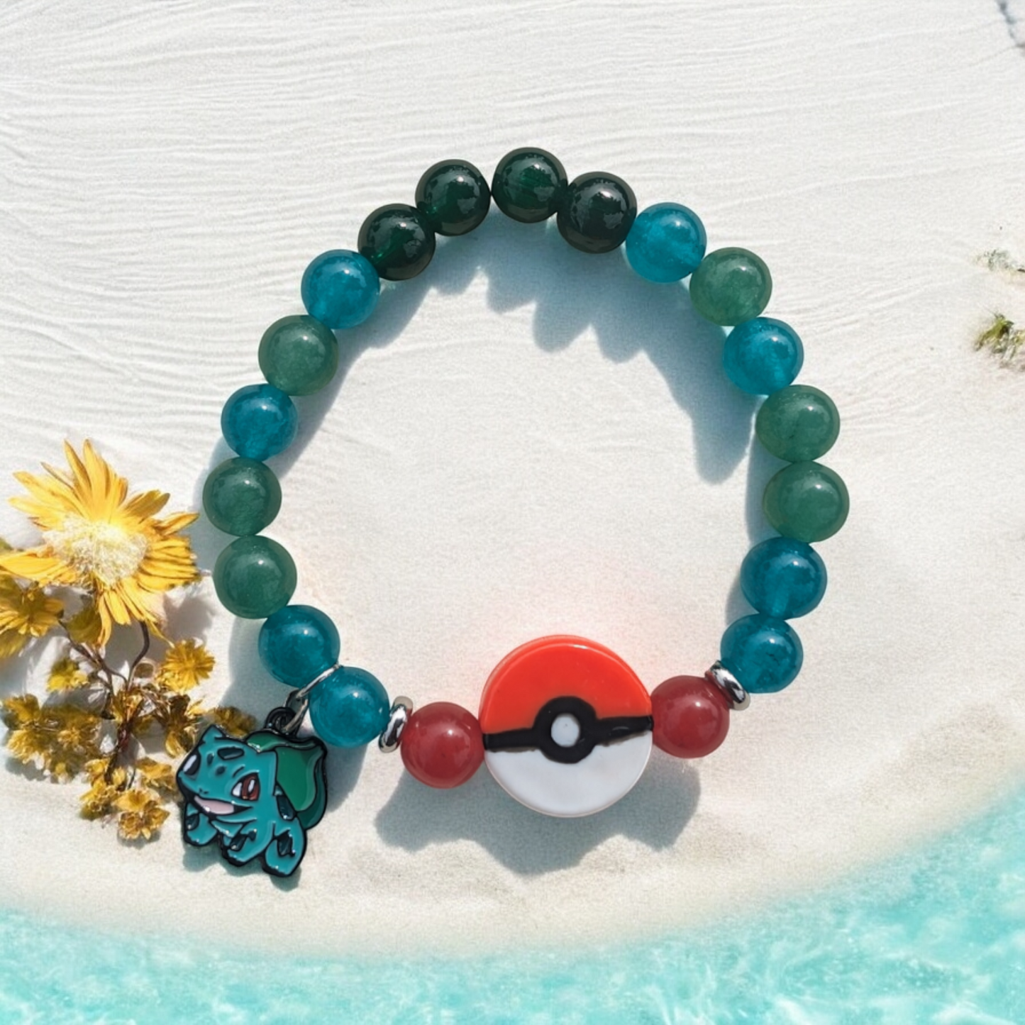 Poke-Mon Inspired Stone Bracelet (8mm)