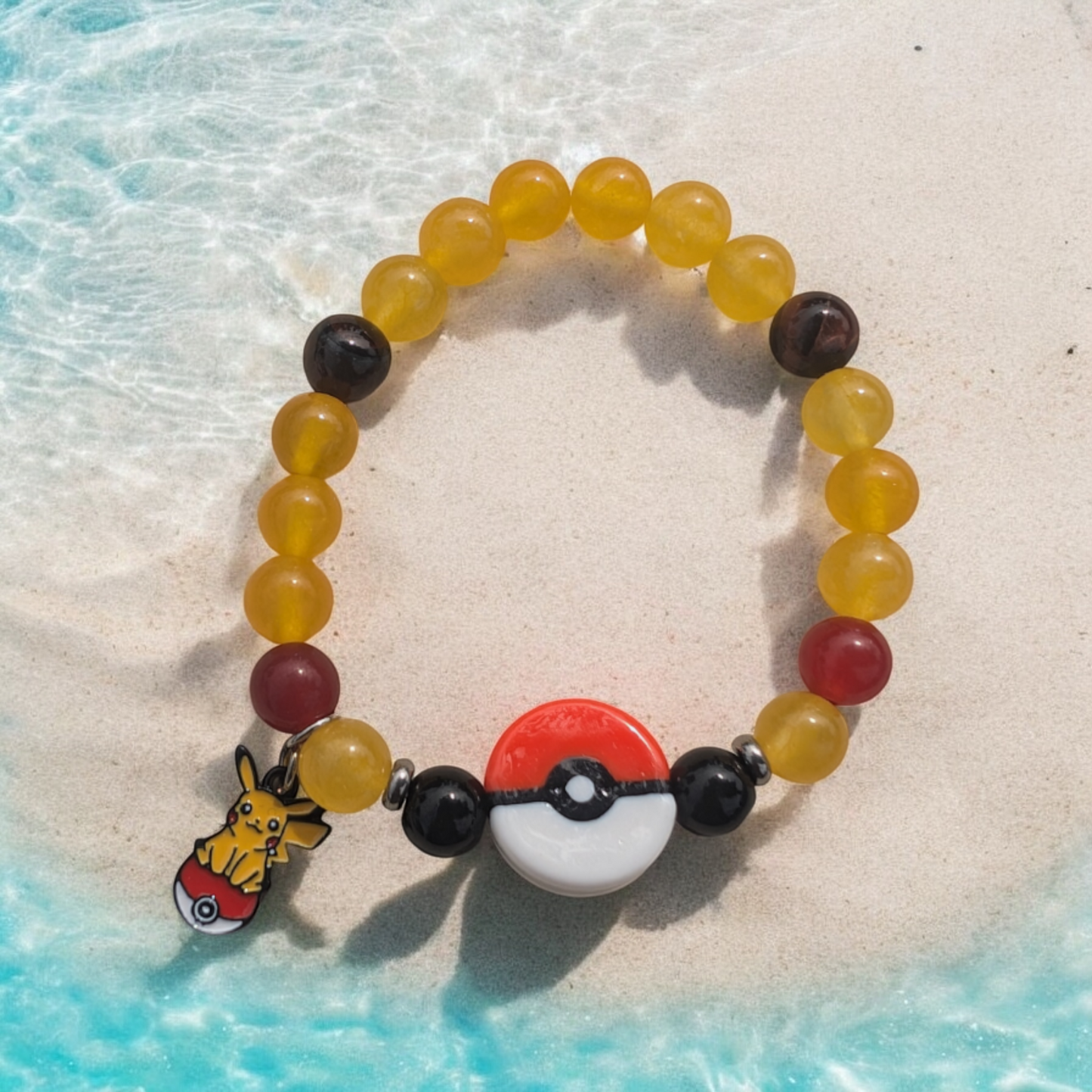 Poke-Mon Inspired Stone Bracelet (8mm)