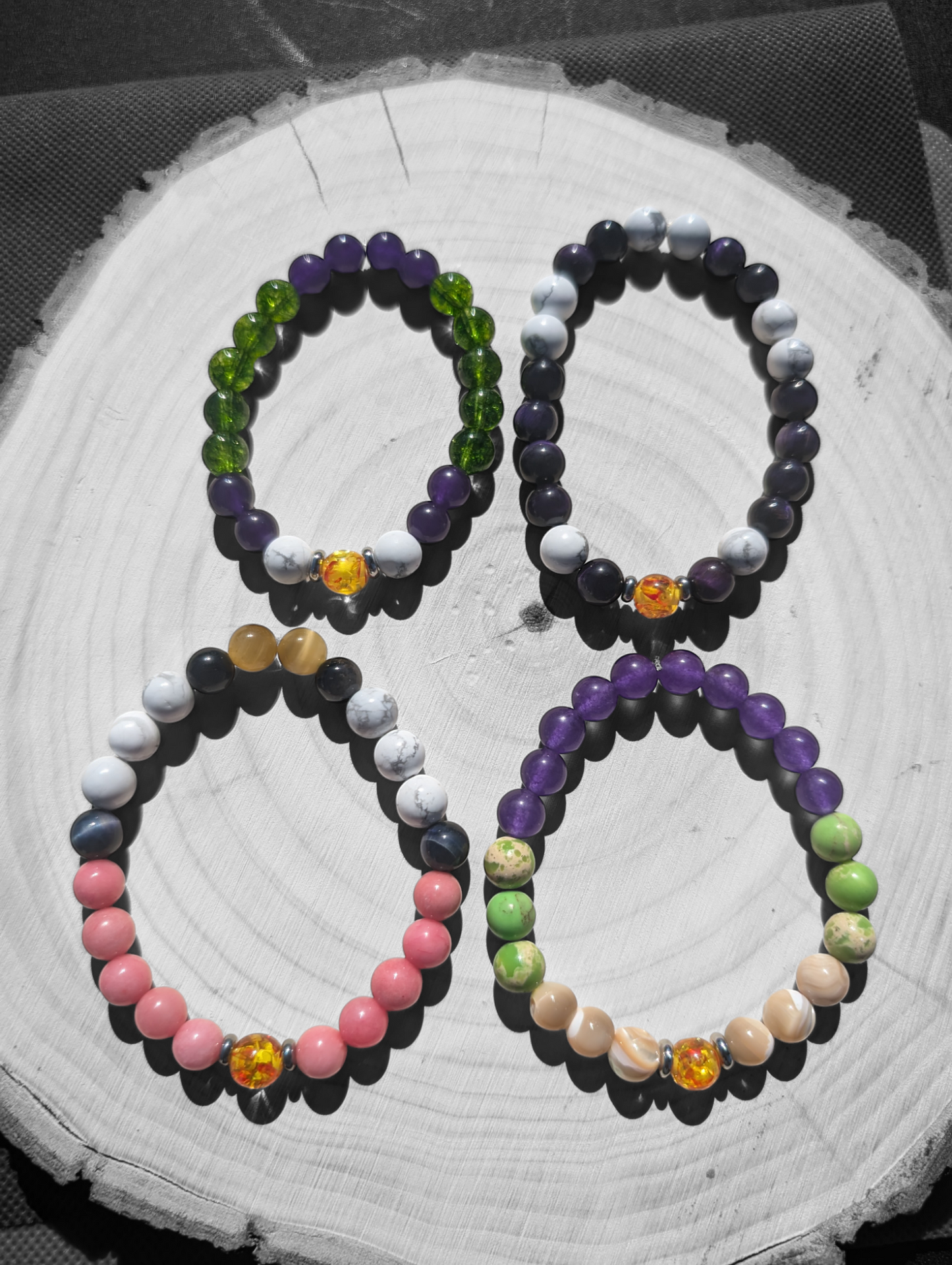 Anime Villains Anime Inspired Theme Stone Bracelets (8mm)