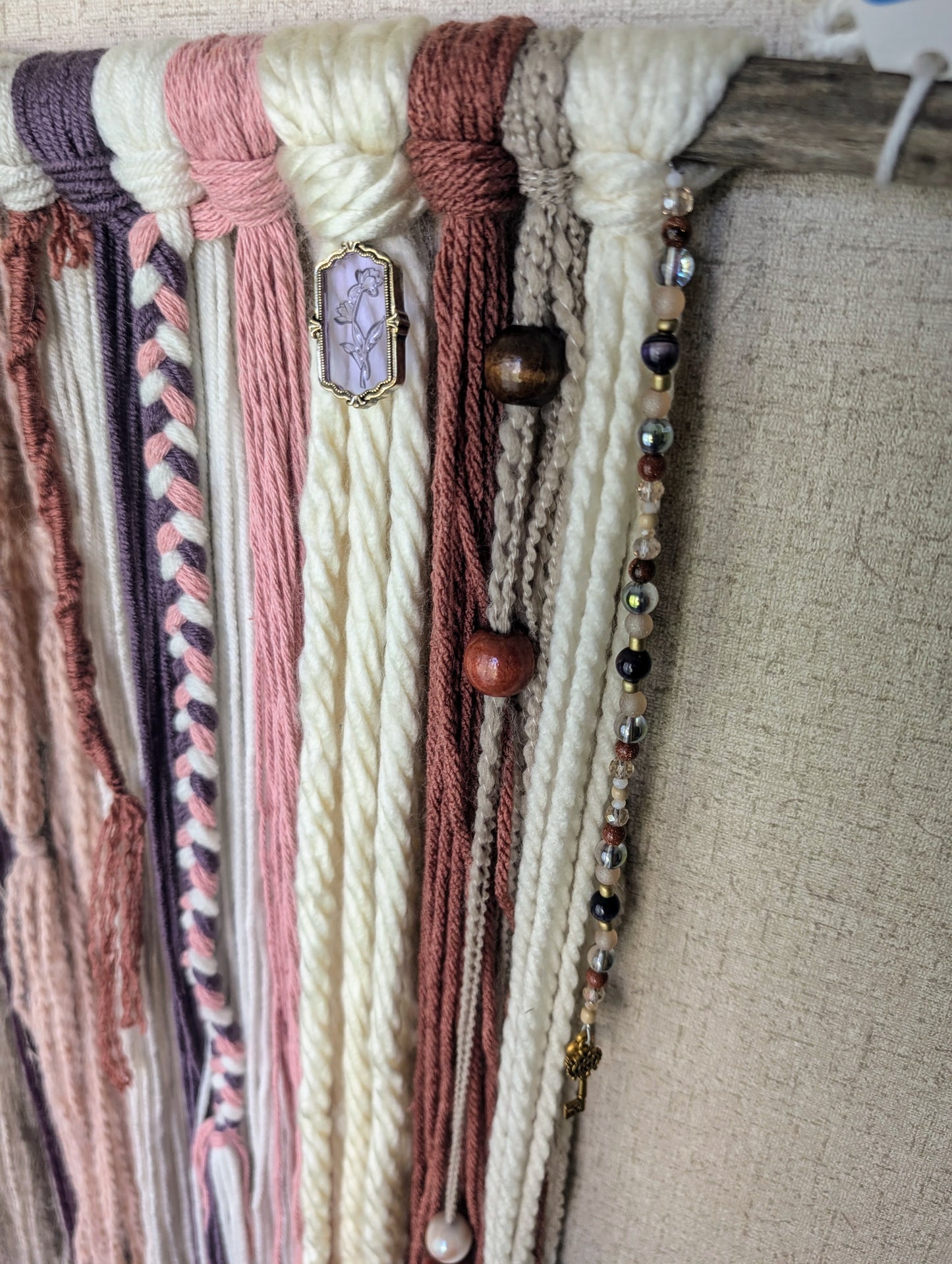Boho Sheek Yarn Wall Hanging 23.5" W 29.5" L