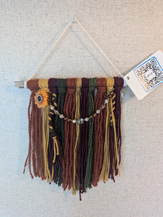 Fall Inspired Small Wall Hanging 10" W 11" L
