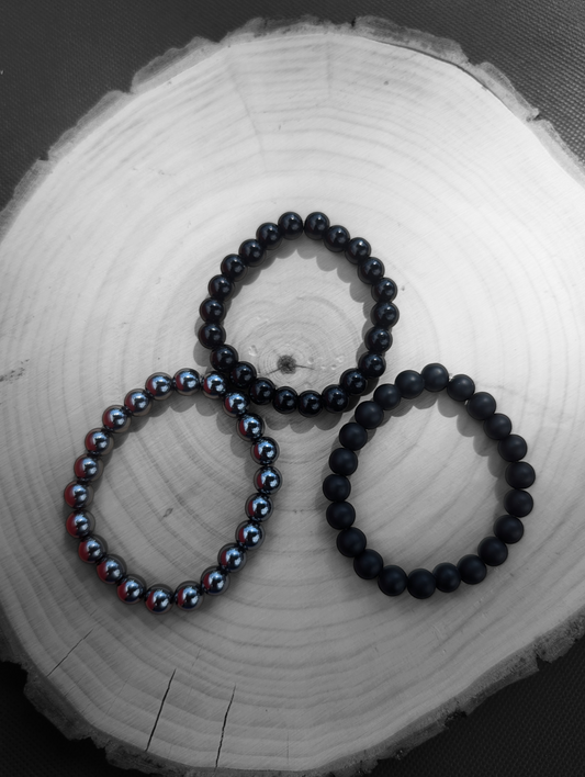Neutral Tone Stone Bracelets (8mm)
