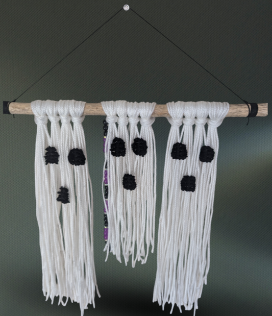 Halloween Ghost Wall Hanging 15" W 14.5" L