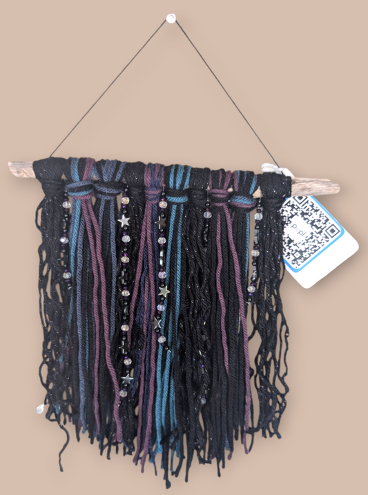 Galaxy Inspired Small Wall Hanging 9.5" W 10.5" L