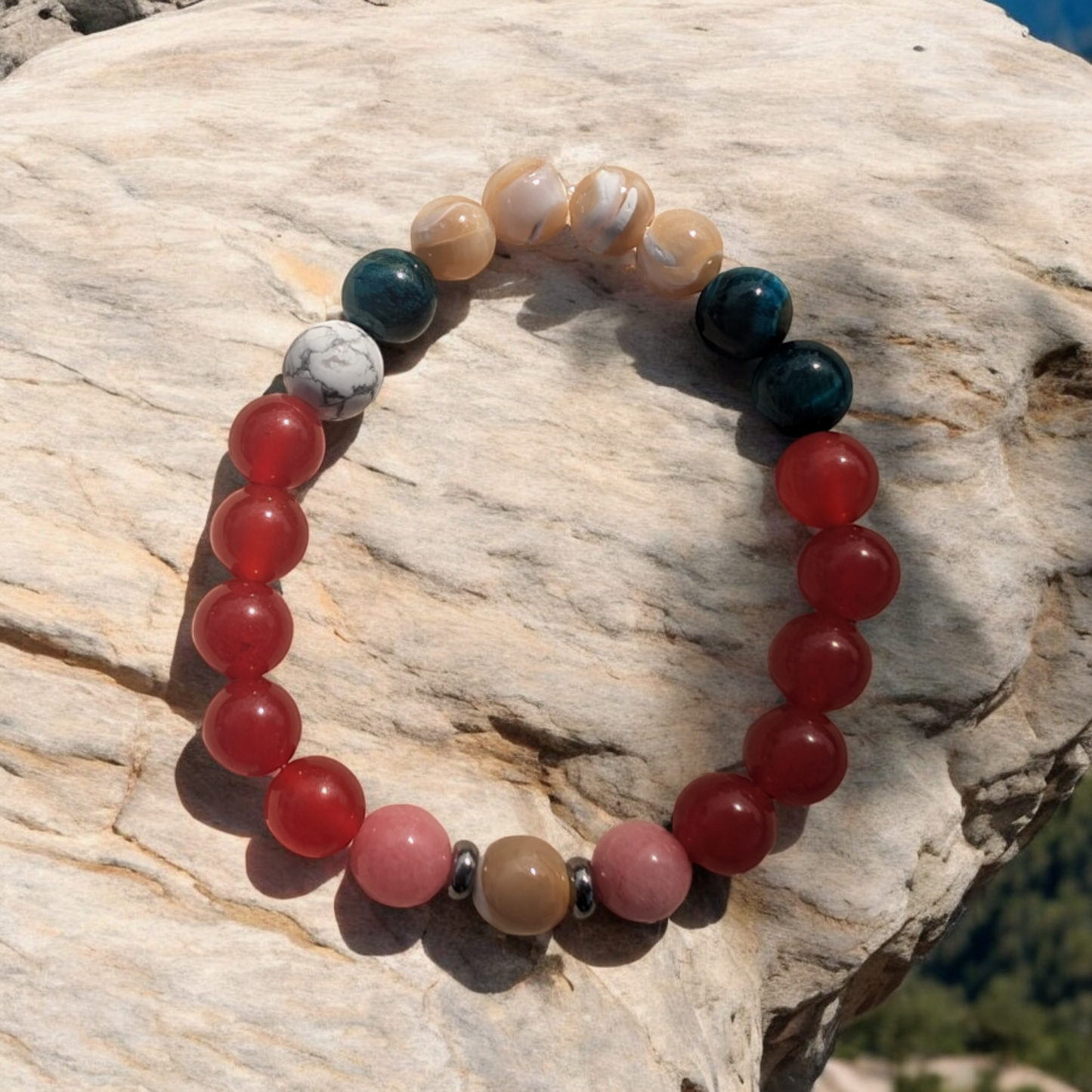 N Anime Inspired Theme Stone Bracelets (8mm)