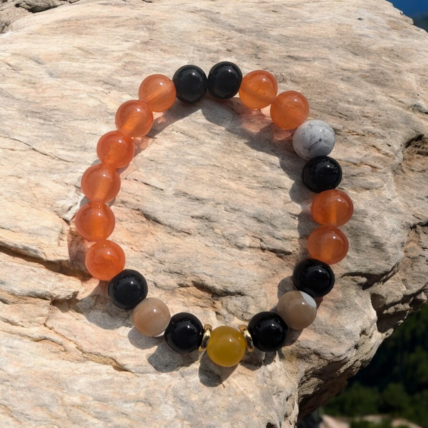 N Anime Inspired Theme Stone Bracelets (8mm)