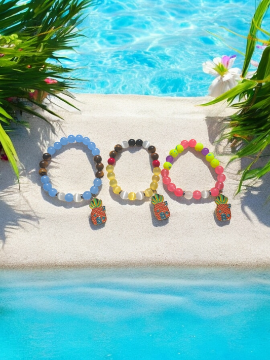 Cartoon Sponge Stone Bracelet (8mm)
