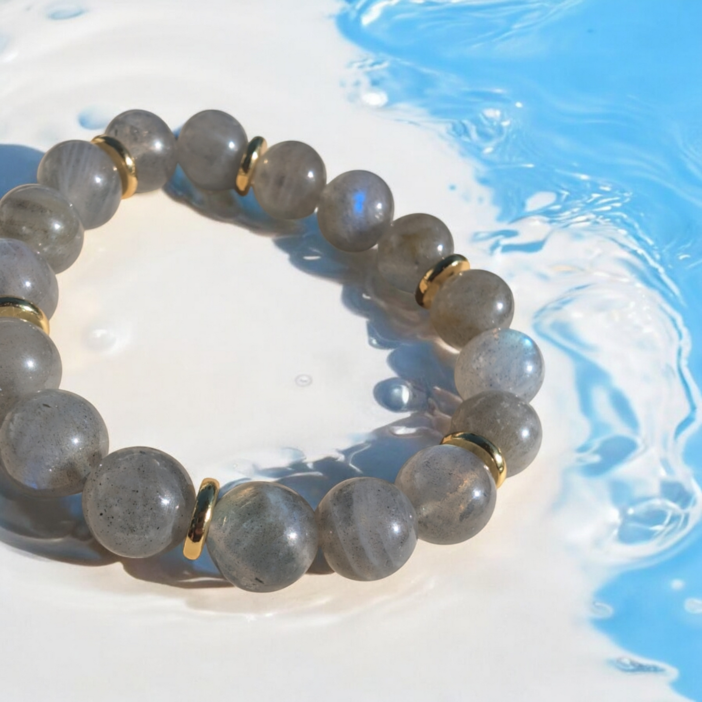 (LIMITED) Moonstone Stone Bracelet (10mm)