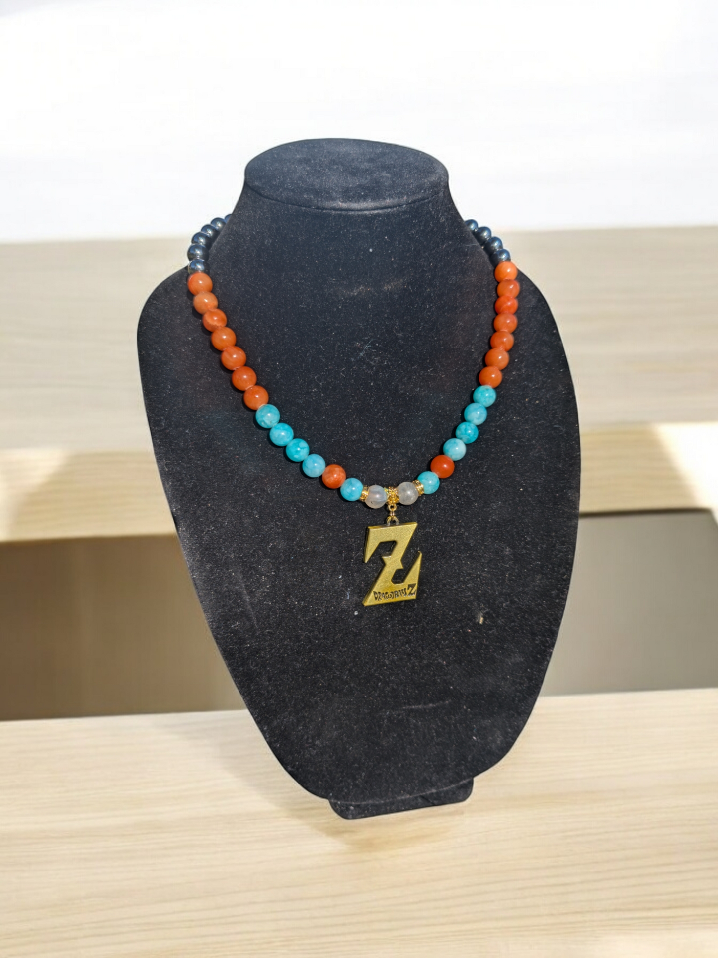Anime Inspired Charmed Stone Necklace (10mm)