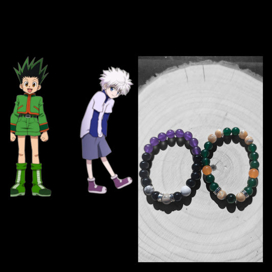 Hunter Anime Color Inspired Stone Bracelet (8mm)