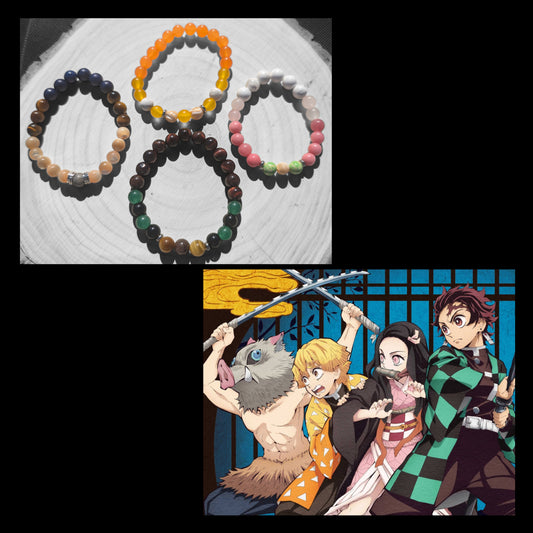 Slayers Anime Cartoon Inspired Stone Bracelet (8mm)