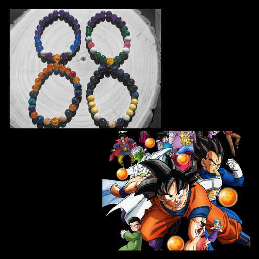 Anime Heros Anime Inspired Theme Stone Bracelets (8mm)