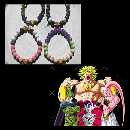 Anime Villains Anime Inspired Theme Stone Bracelets (8mm)