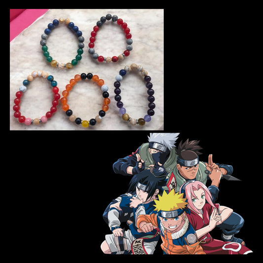 N Anime Inspired Theme Stone Bracelets (8mm)