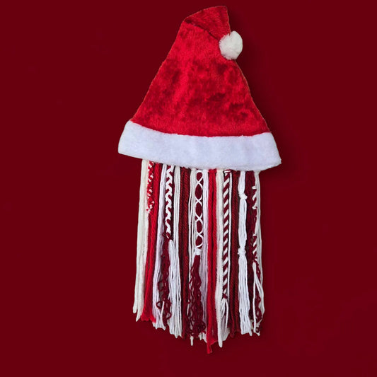 Christmas Santa Hat Wall Hanging 13" W 24" L