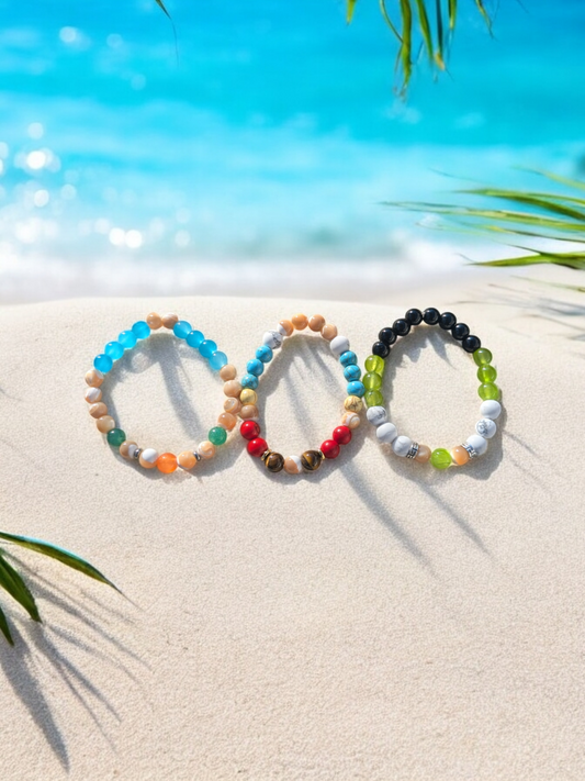 One Piece Inspired Stone Bracelet (8mm)