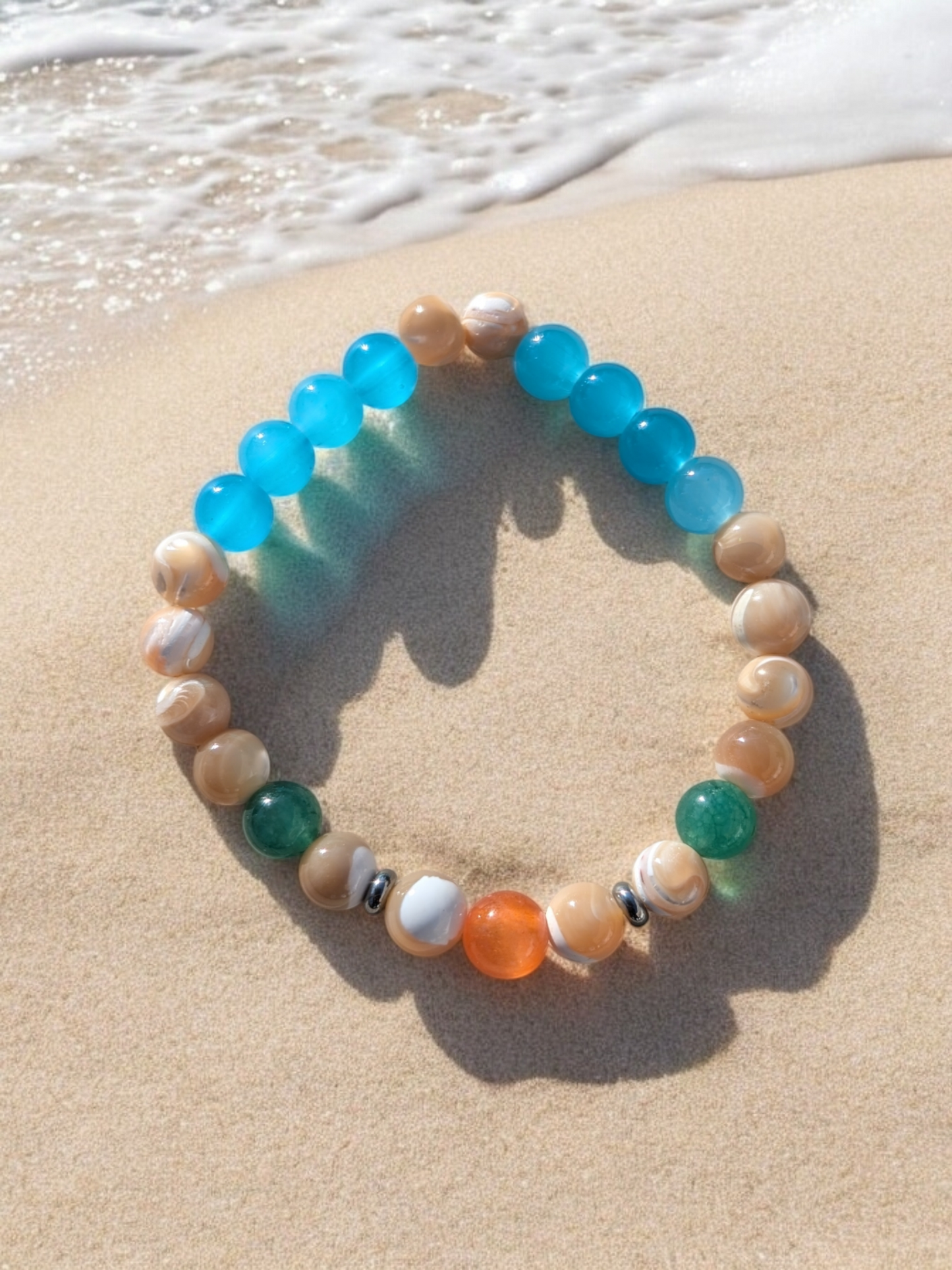 One Piece Inspired Stone Bracelet (8mm)