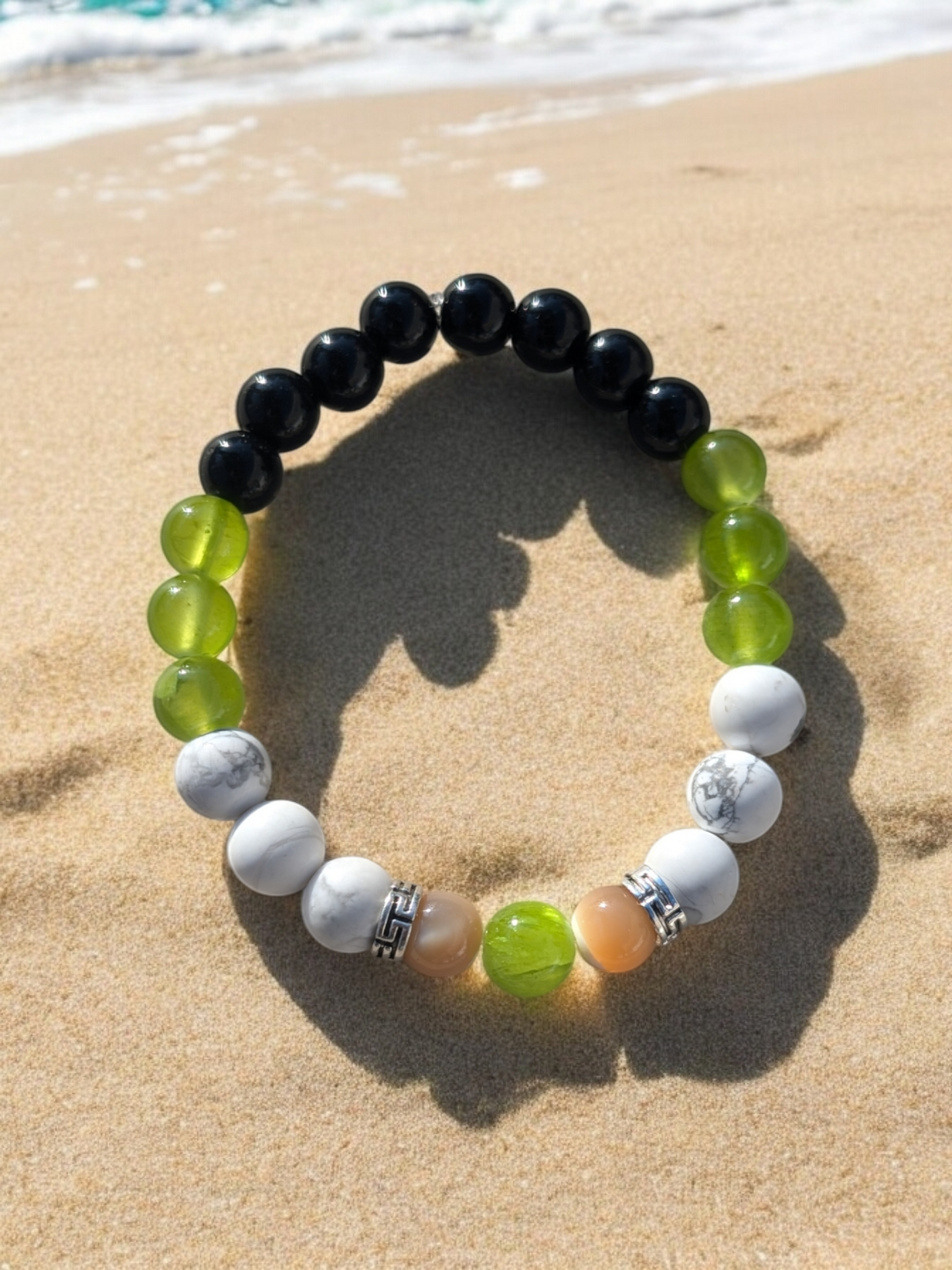 One Piece Inspired Stone Bracelet (8mm)
