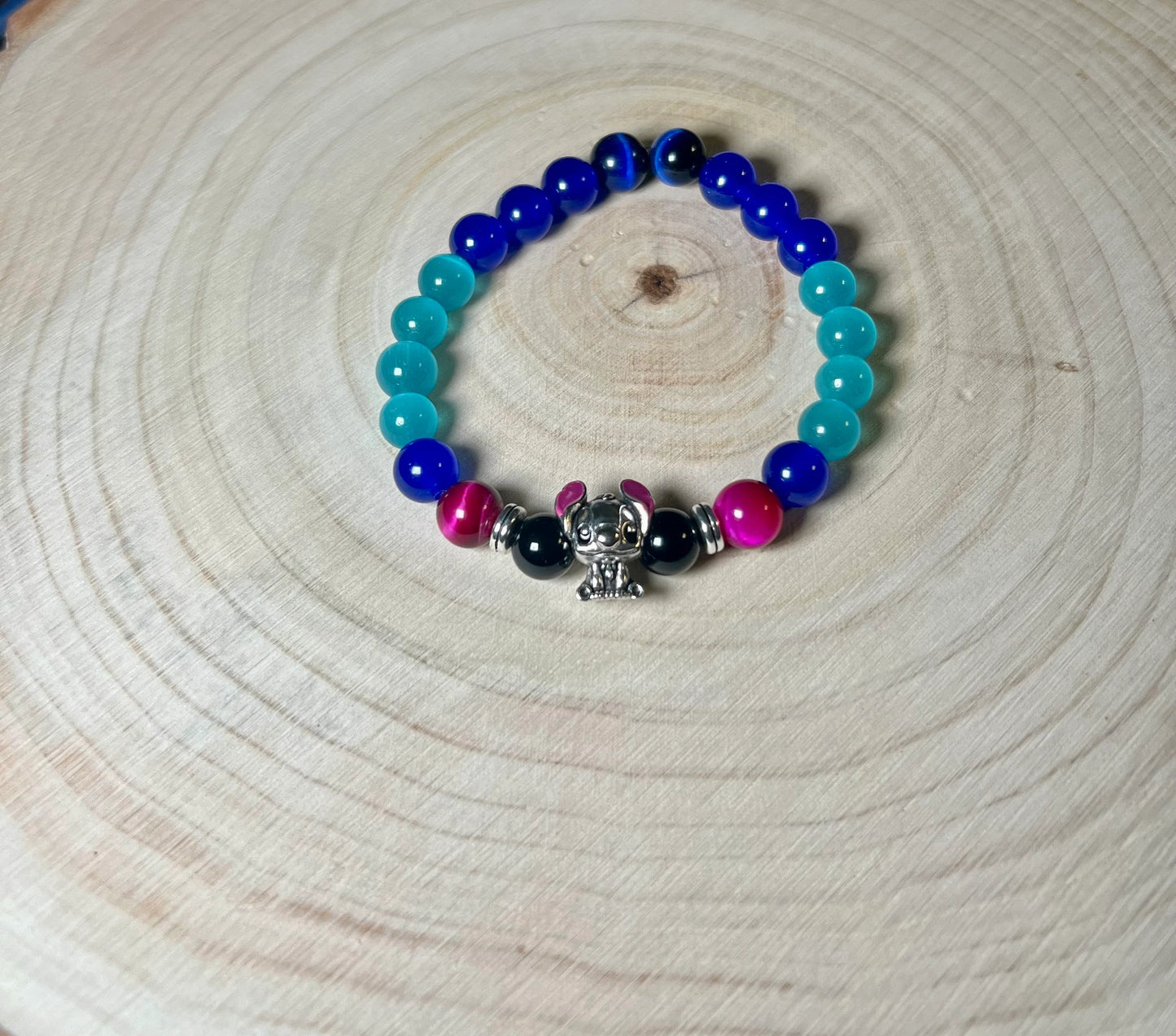Stitch Inspired Bracelet (8mm)