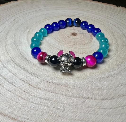 Stitch Inspired Bracelet (8mm)